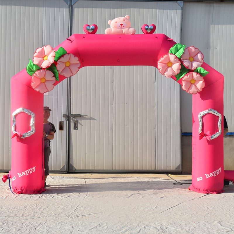 万宁粉色婚礼拱门